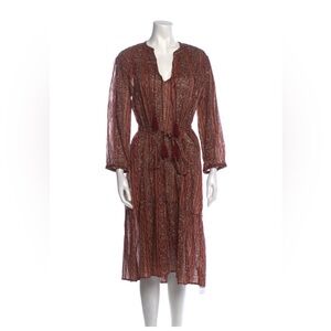 Doen Print Midi Dress Size M